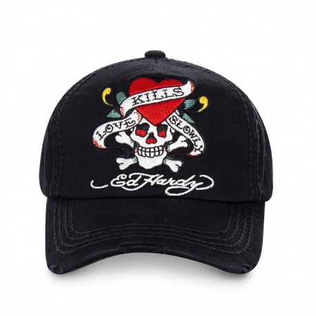 Casquette Baseball homme ED Hardy Lov Noir