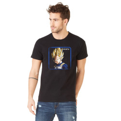 T-Shirt homme Dragon Ball Z Vegeta Saiyan Noir