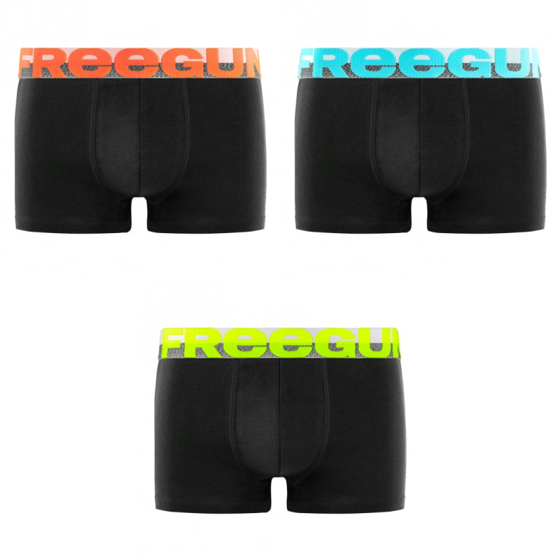 Lot de 3 boxers homme en coton Dynamique Lot de 3 boxers homme en coton Dynamique