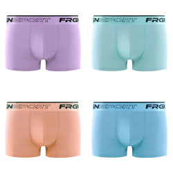 Lot de 4 boxers homme en coton John Pastel