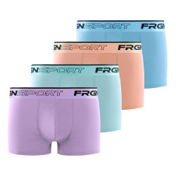 Lot de 4 boxers homme en coton John Pastel