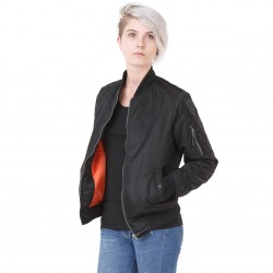 Veste Bombers Femme Von Dutch Atomic Noir