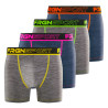 Lot de 4 boxers longs homme Dynamic Chiné MRK6