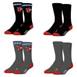Lot de 4 paires de chaussettes homme La Vache Qui Rit