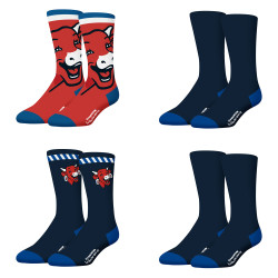 Lot de 4 paires de chaussettes homme La Vache Qui Rit