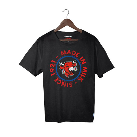 T-shirt homme en coton à col rond imprimé  La Vache Qui Rit