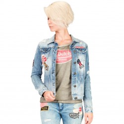 Veste Jeans Femme VONDUTCH Sally Used Bleu