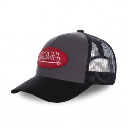 Casquette baseball homme Von Dutch Suede Gris