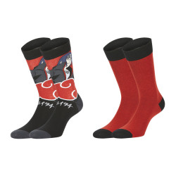 Lot de 2 paires de chaussettes Naruto Shippuden Garçon