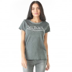 Tee-shirt femme, Queen Col rond, Anthracite