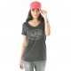 Tee-shirt femme Casting, Col V, Anthracite