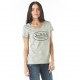 Tee-shirt femme Casting, Col V, Gris clair