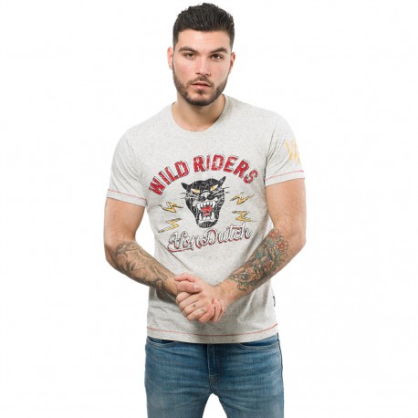 T-shirt homme Von Dutch Cambria Gris clair