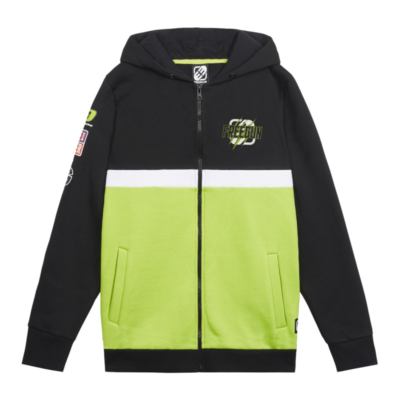 Sweat garçon à capuche avec zip Collection Racing