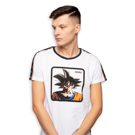 T-Shirt homme Dragon Ball Z Goku Blanc
