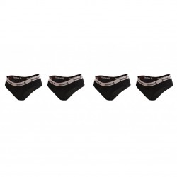 Lot de 4 slips coton femme Reebok 9310 Noir