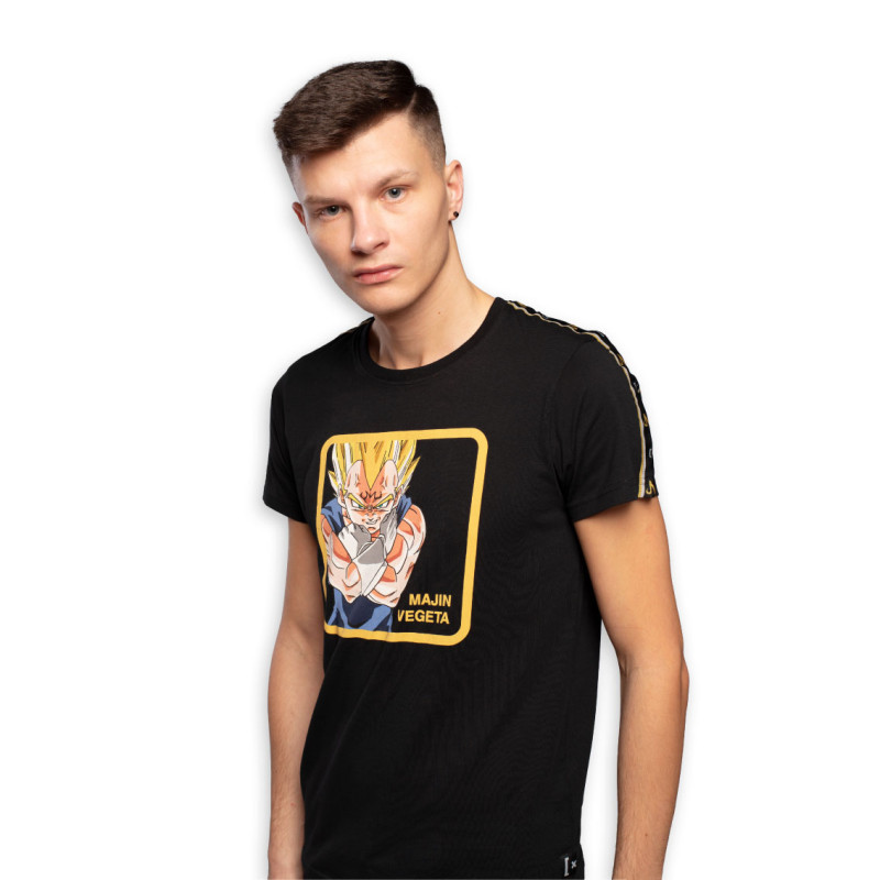 T-Shirt homme Dragon Ball Z Majin Vegeta Noir