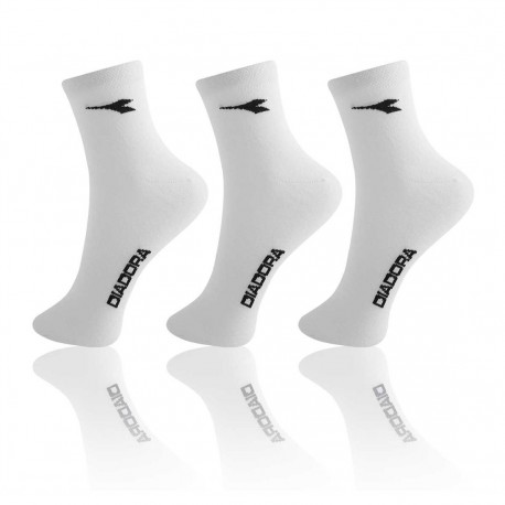 Lot de 3 paires de chaussettes Homme Lowcut Diadora Blanches