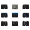 Lot de 9 Boxers coton homme E1