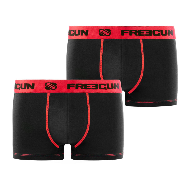 Lot de 2 Boxers garçon coton Rouge