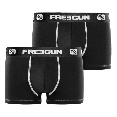 Lot de 2 Boxers garçon coton Noir