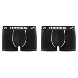 Lot de 2 Boxers garçon coton Noir