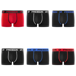 Lot de 6 boxers garçon coton Noir