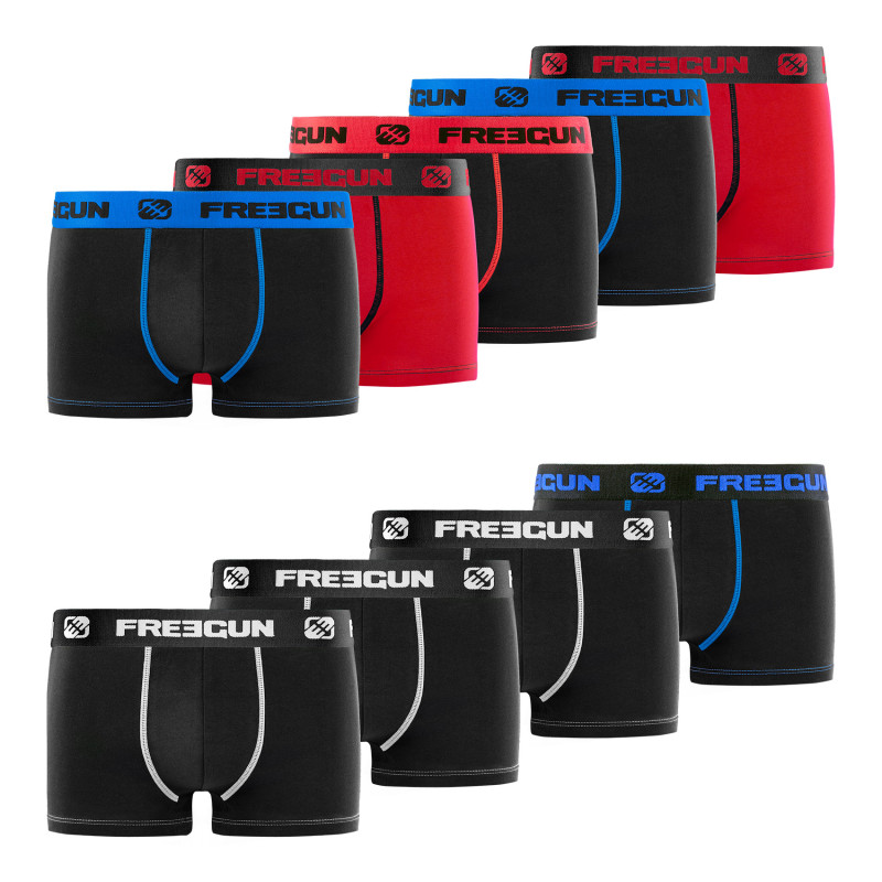 Lot de 9 boxers garçon en Coton