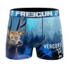 Boxer garçon en polyester recyclé Animail Savage Deer