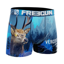 Boxer garçon en polyester recyclé Animail Savage Deer