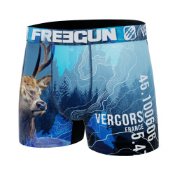 Boxer garçon en polyester recyclé Animail Savage Deer