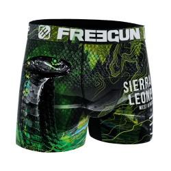 Boxer garçon en polyester recyclé Animail Savage Snake
