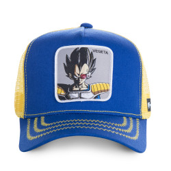 Casquette Capslab Dragon Ball Z Vegeta Bleu filet Jaune