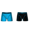 Lot de 2 Boxers coton homme Aktiv Bleu et Noir