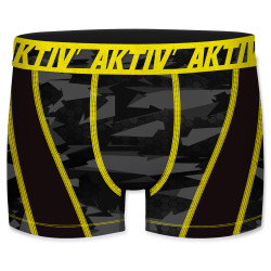 Boxer homme Aktiv Sport Surpiqure Jaune