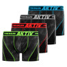 Lot de 4 Boxers homme Aktiv surpiqûres colorées