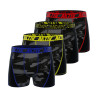 Lot de 4 Boxers homme Aktiv Fluo surpiqûres colorées