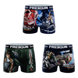 Lot de 3 boxers homme Attack On Titan