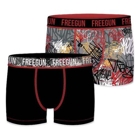 Lot de 2 Boxers garçon en coton Graf