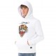 Sweat à capuche homme Ed Hardy Tiger Strass Blanc