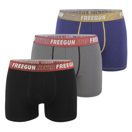 Lot de 3 Boxers coton garçon Never Stop