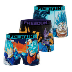 Lot de 3 boxers enfant Dragon Ball Super Beerus Goku Vegeta Vegeto