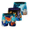 Lot de 3 boxers enfant Dragon Ball Super Beerus Goku Vegeta Vegeto