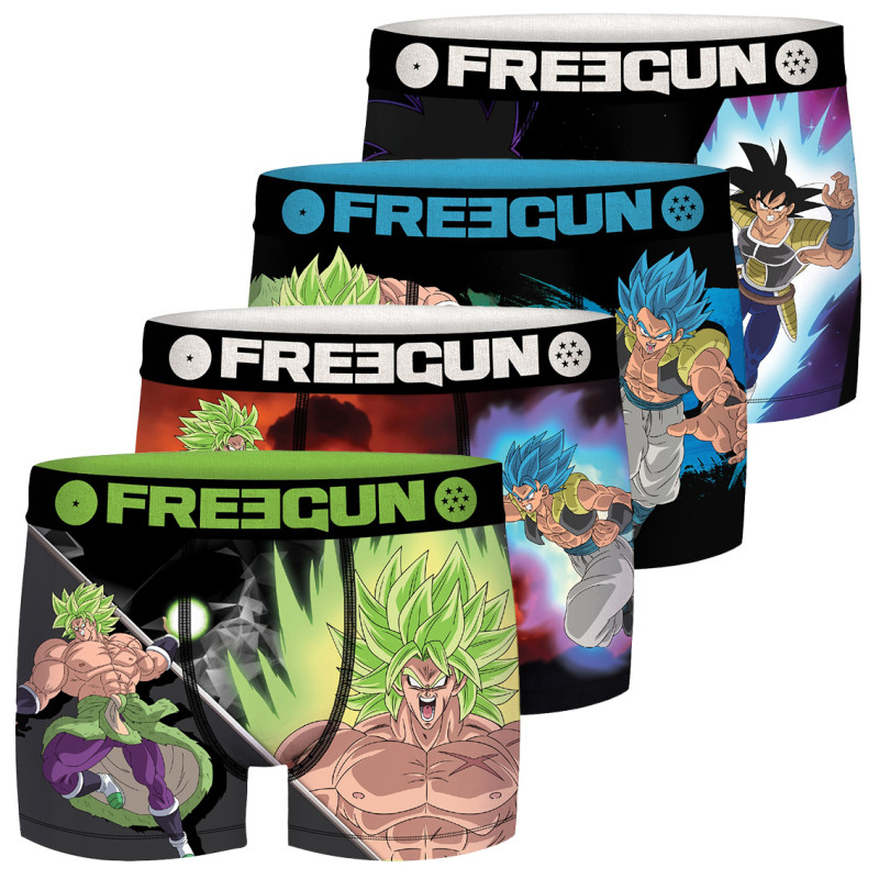 Lot de 4 Boxers homme Dragon Ball Broly Lot de 4 Boxers homme Dragon Ball Broly