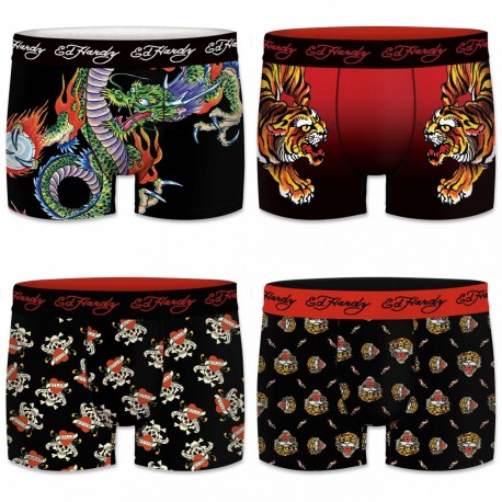 Lot de 4 boxers homme ED HARDY