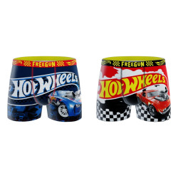 Lot de 2 boxers enfant Hot Wheels Red Car Blue Car