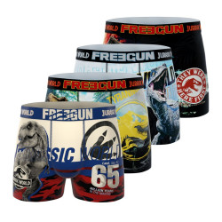 Lot de 4 boxers enfant Jurassic