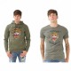 Lot Sweat et T-shirt Homme TIGRE Kaki ED HARDY