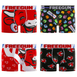 Lot de 4 boxers homme en coton la Vache qui Rit