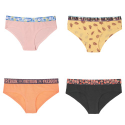 Lot de 4 culottes femme en coton avec ceinture sublimation